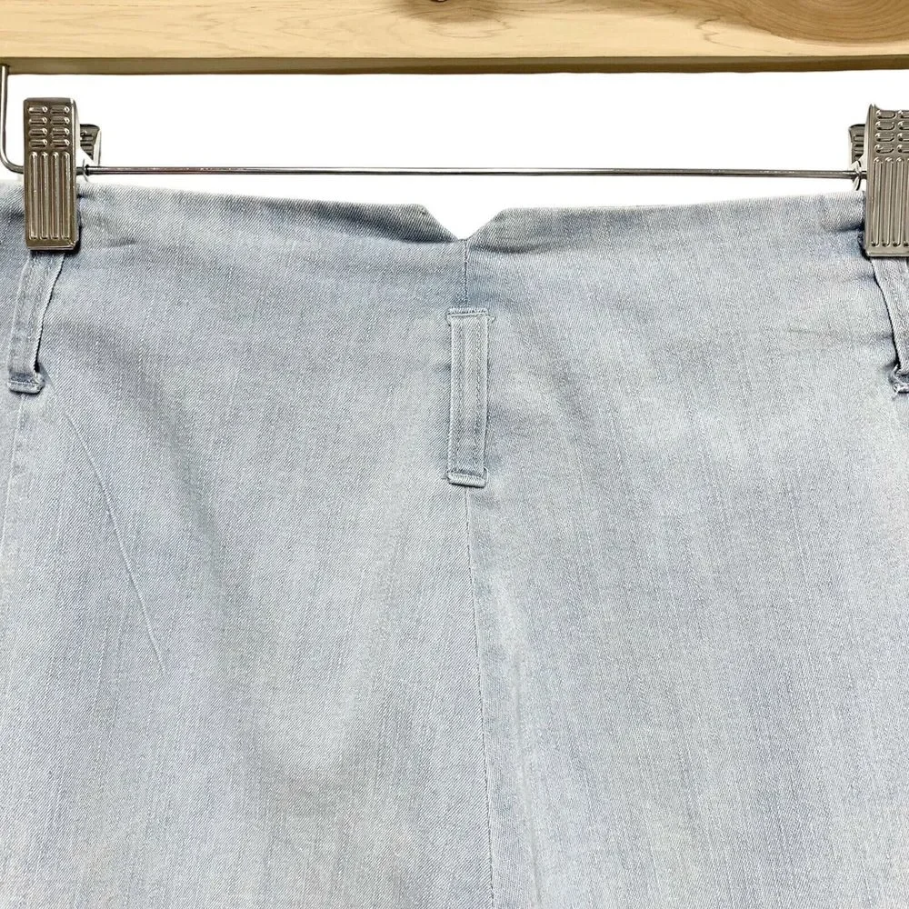 J‎ Peterman Lightweight Denim Wide Leg Jeans Pants Size 18 Light Wash Trousers